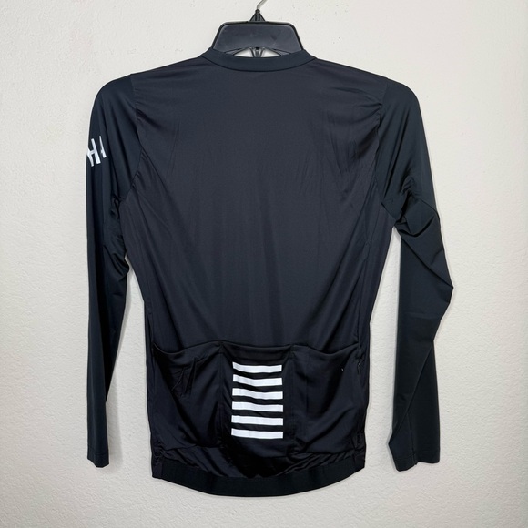 NWT Rapha Pro Team Cycling Jersey Men's Large Black Long Sleeve Lightweight - Picture 5 of 14